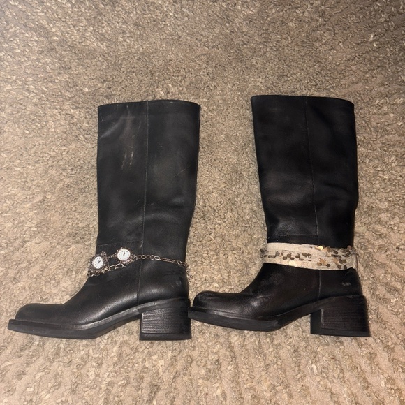 free people dana distressed leather boot - Picture 6 of 7